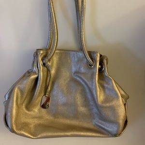 FURLA Silver Leather Purse